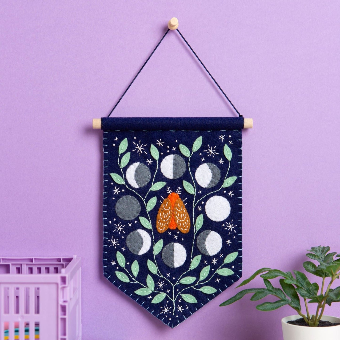 Hawthorn Handmade Celestial Pennant Felt Craft Kit