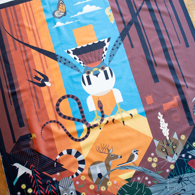 Birch Fabrics - Charley Harper - Canyon Country Poster Panel - CH-424