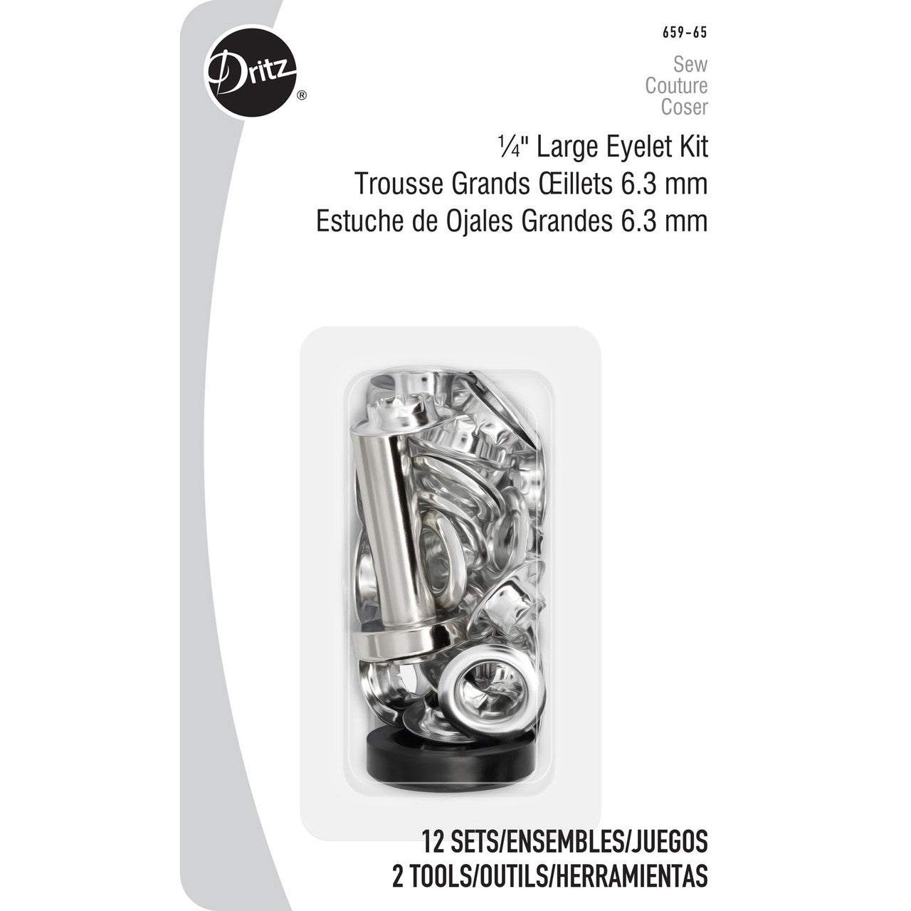 Dritz Large Eyelet Kit - Nickel