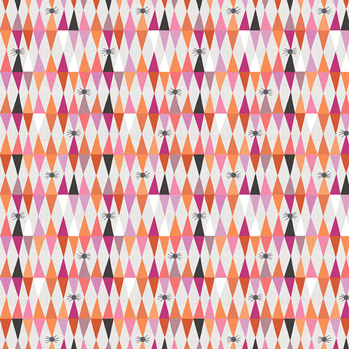 Preorder - Art Gallery Fabrics - Enshadow - Threadling - Halloween Spiders Harlequin - ENW-49412