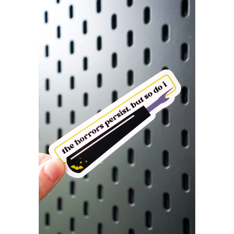 The Horrors Persist But So Do I Seam Ripper Sticker - 1 Sticker