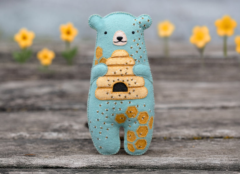Kiriki Press Honeybear Doll Felt Embroidery Kit
