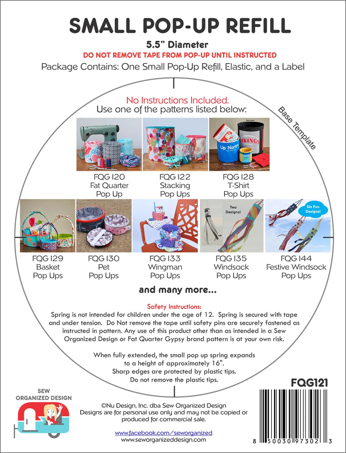 Sew Organized Designs Small Pop Up Refill