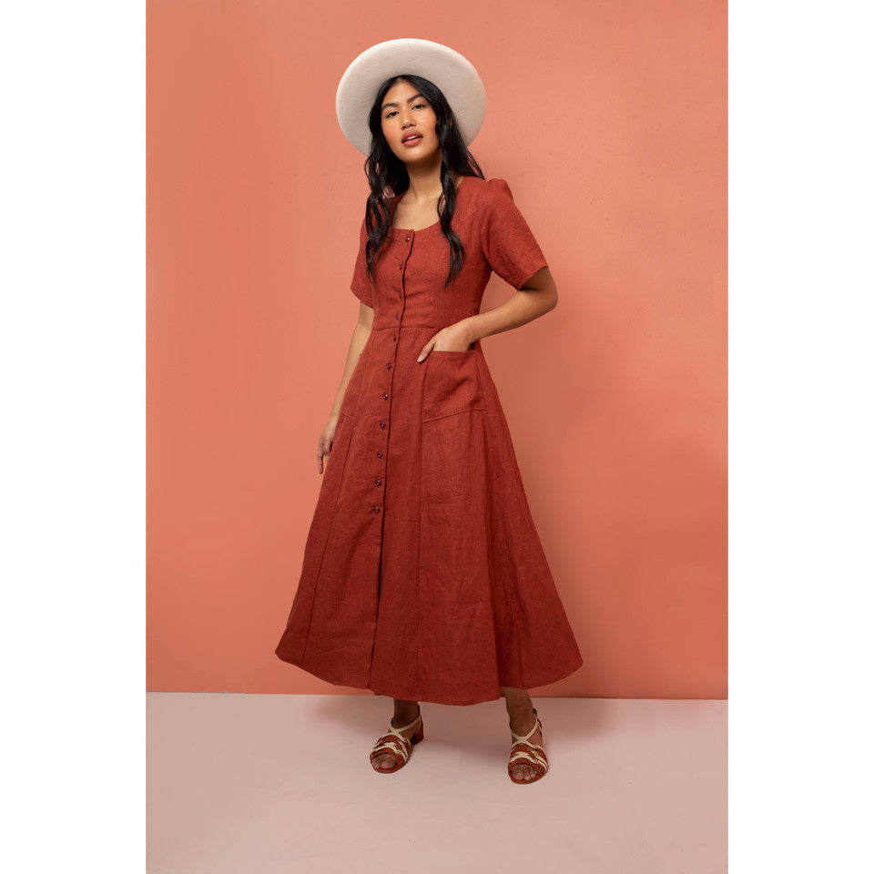 The Hughes Dress Pattern By Friday Pattern Co