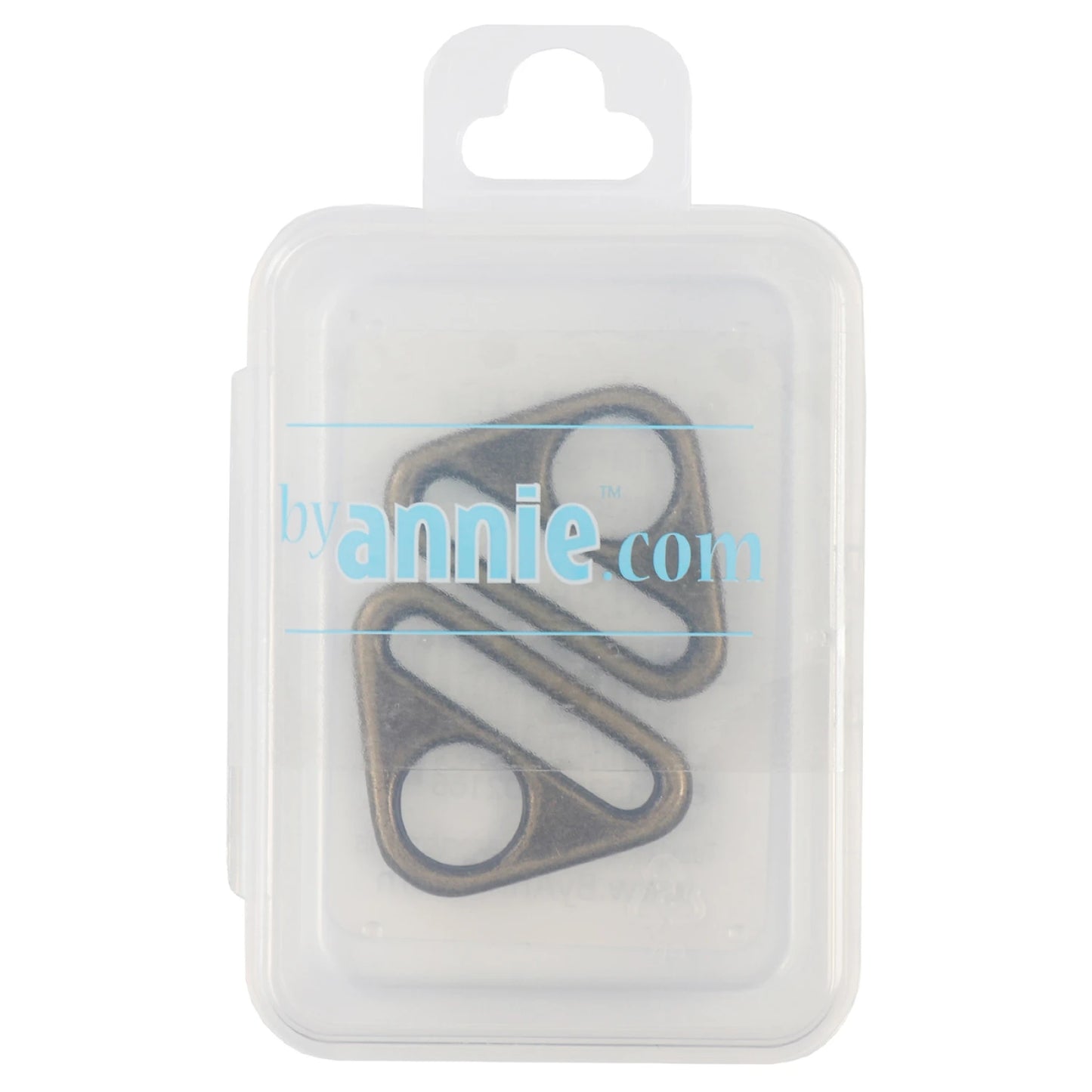 By Annie 1" Flat Triangle Rings - Antique Brass