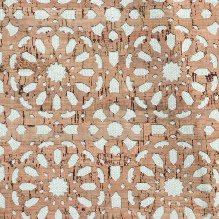 Sallie Tomato - Pro Lite Canvas Backed Cork Mandala - Factory Cut 1/2 Yard