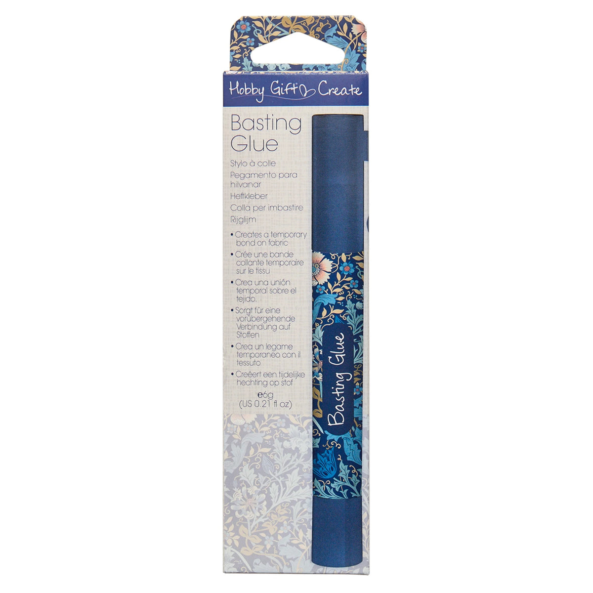 Hobby Gift - Basting Glue Pen Blue Floral