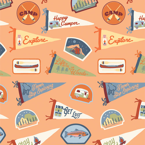 Preorder - Art Gallery Fabrics - Happy Camper - Souvenir Charm - HPC-64610
