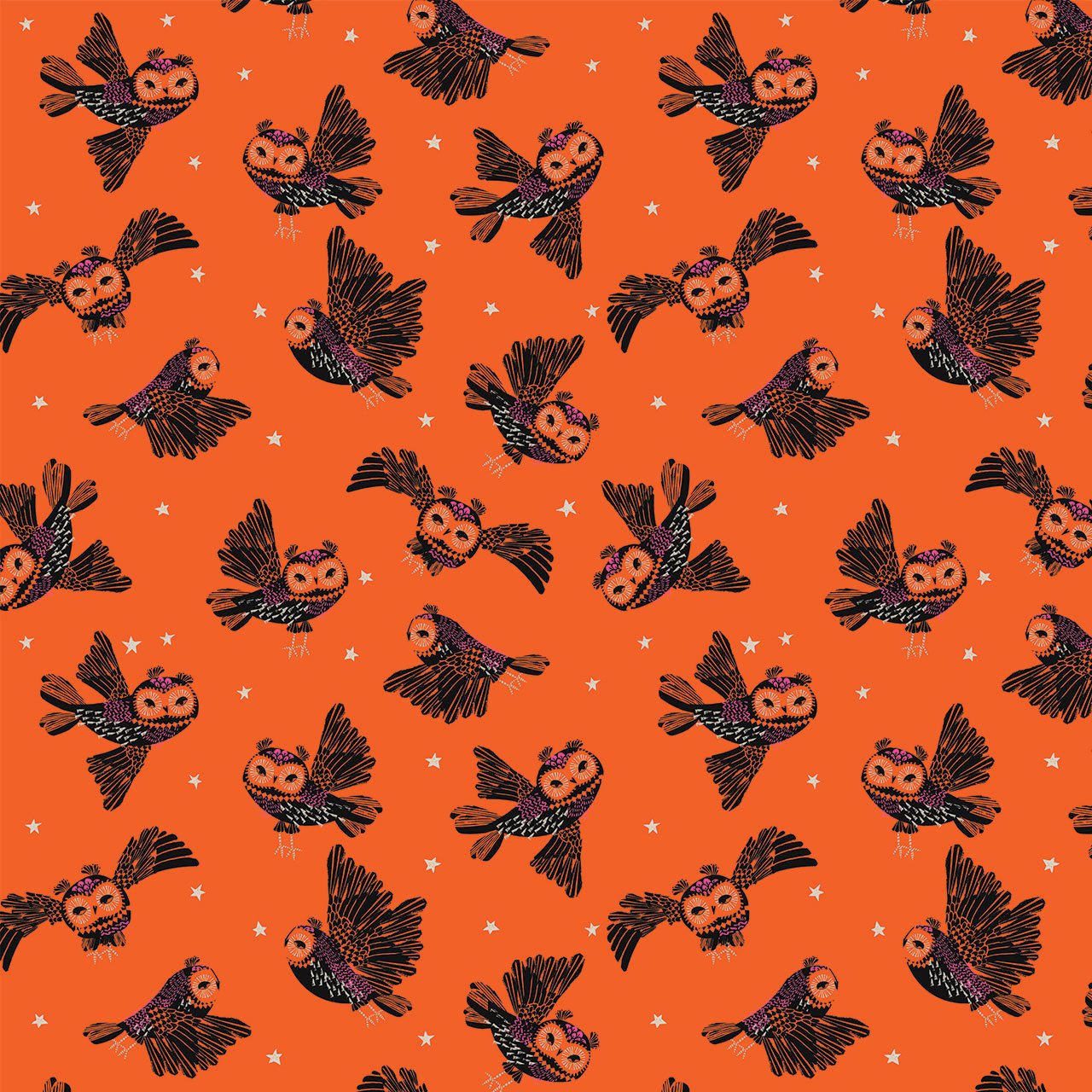 Thread and Ink Design Studios - Helen Black - Hocus Pocus - Halloween Haunted Hoots Owls - HPOC 1076