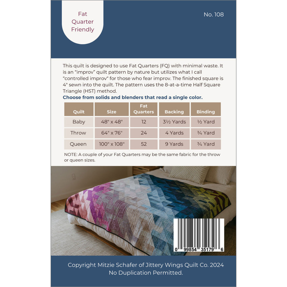 Caper Quilt Pattern By Jittery Wings Quilt Co