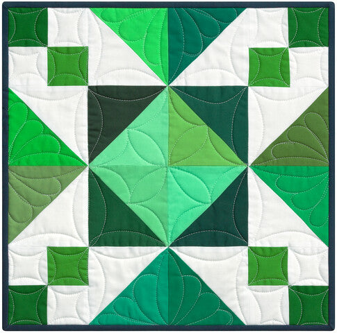 Robert Kaufman - Kona Block of the Month: Color Patchwork Party - Quilt Kit with Patterns - Choose Background Color!