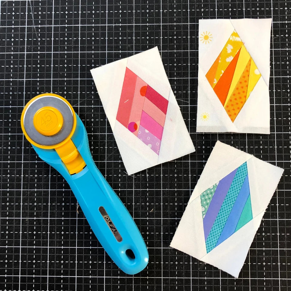 Mini Diamonds Foundation Paper Piecing Pad By Leila Gardunia Designs