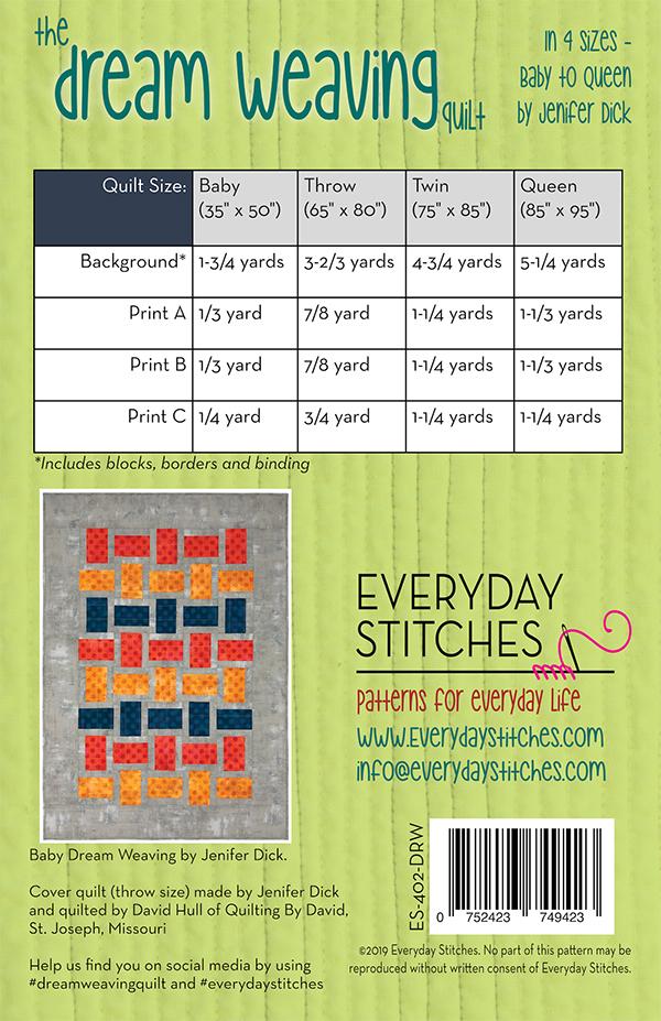 Dream Weaving Quilt Pattern By Everyday Stitches