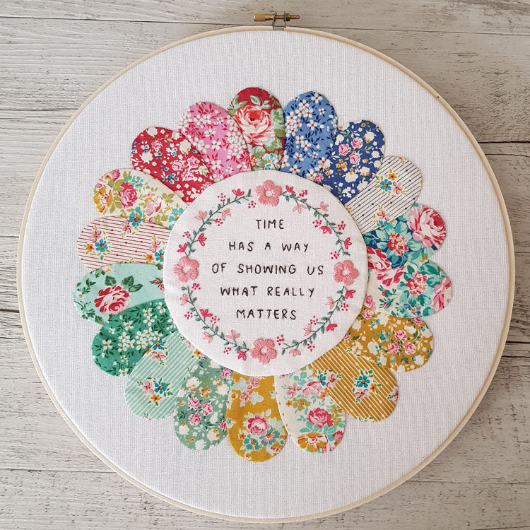 Remember The Little Things Pattern and Pre-Printed Linen By Lilabelle Lane Creations