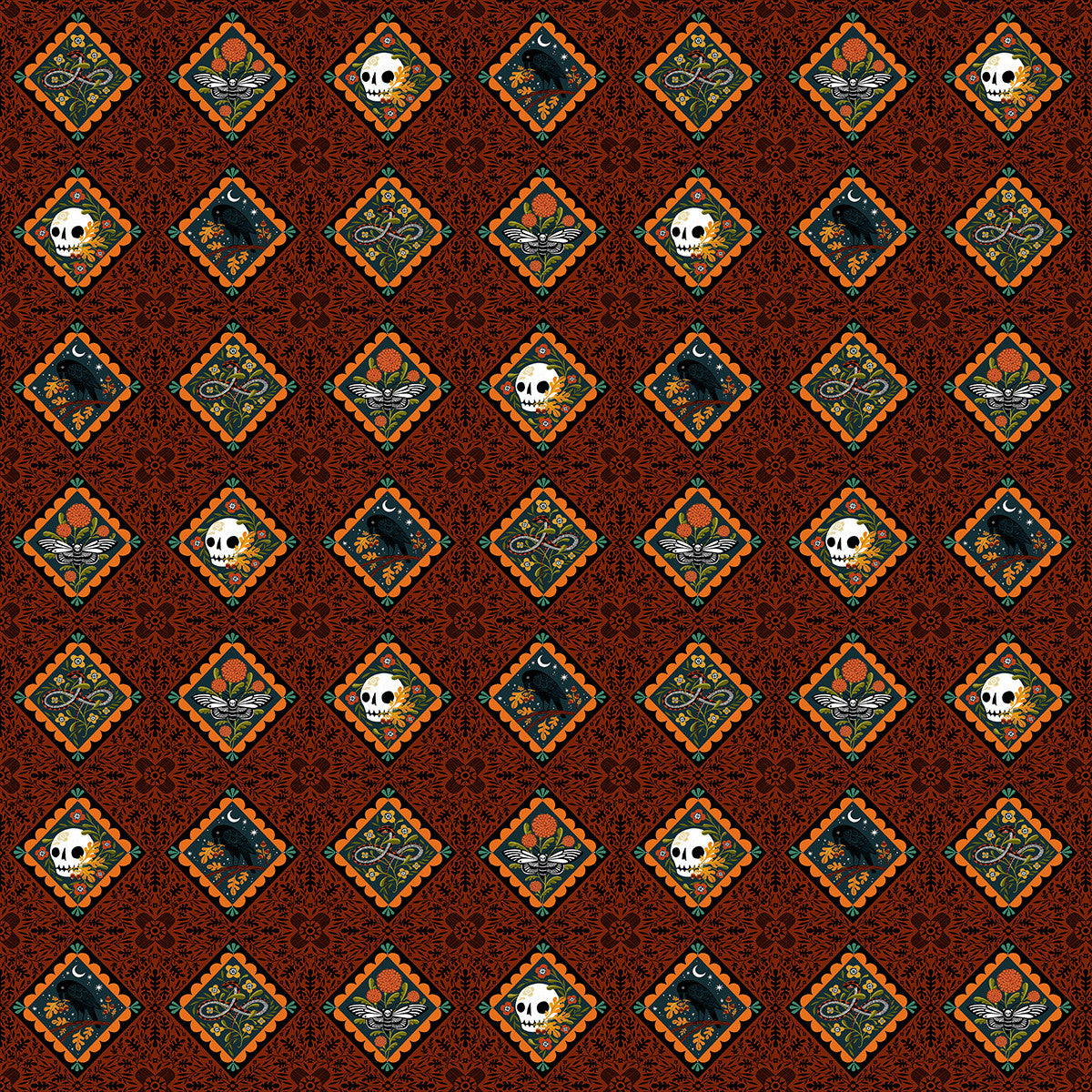 FreeSpirit - Cori Dantini - More Than Bones - Halloween Tiles - PWCD163.XTILE