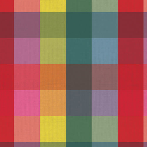 Art Gallery Fabrics - Suzy Quilts - Picnic Wovens - Large Plaid Rainbow - PWOV-6006