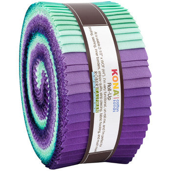 Robert Kaufman - Kona Roll Up - Jelly Roll - Aurora Palette