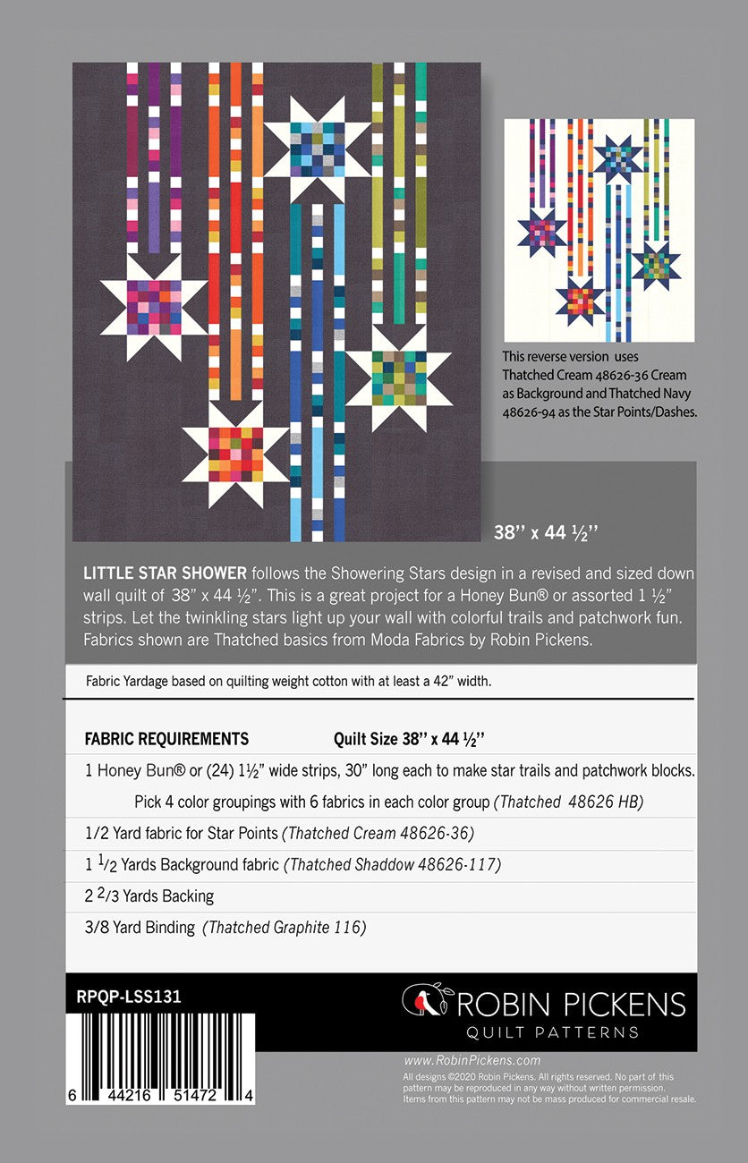 Little Star Shower Quilt Pattern By Robin Pickens