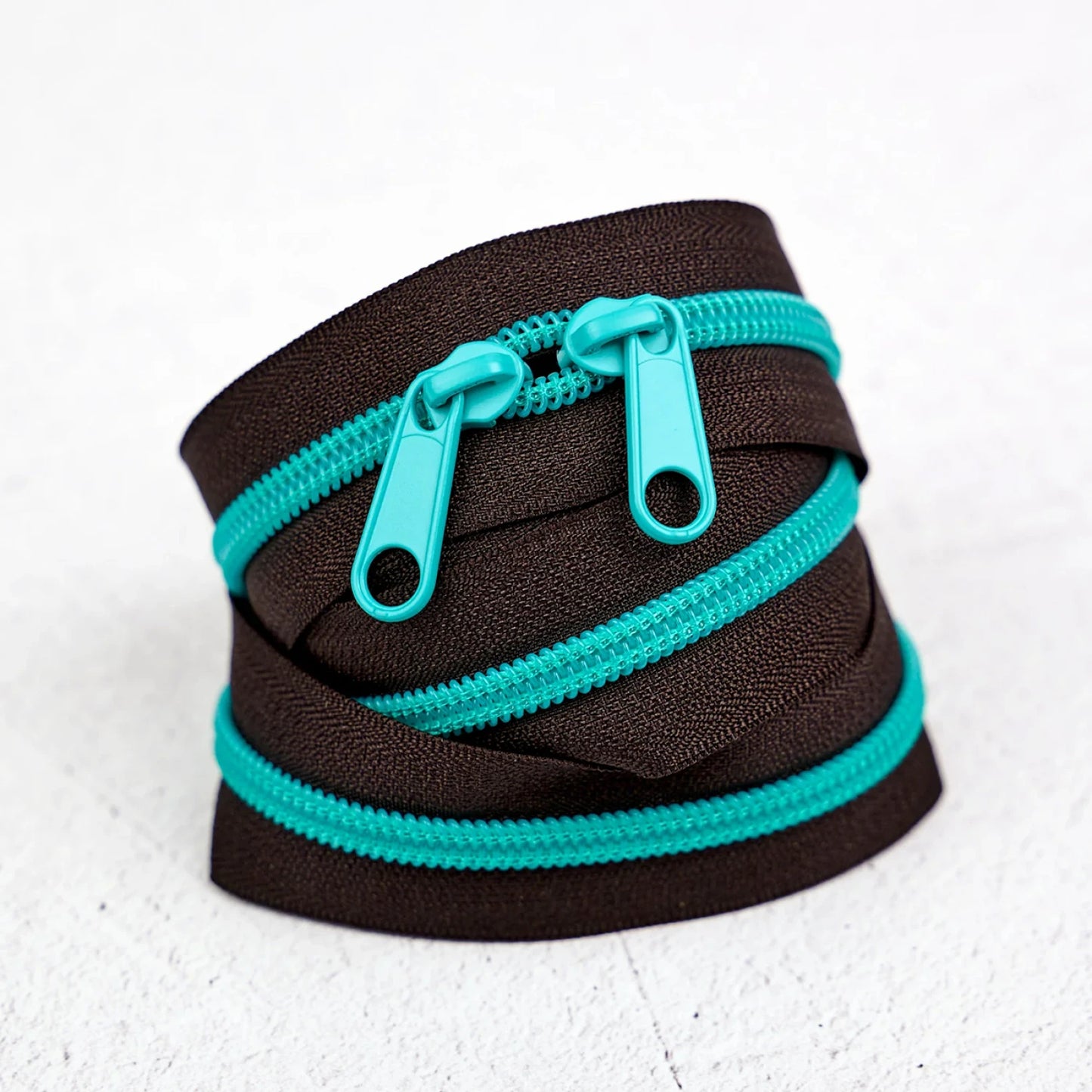 Renaissance Ribbons - 4 Yard Handbag Zipper - Teal Eclipse