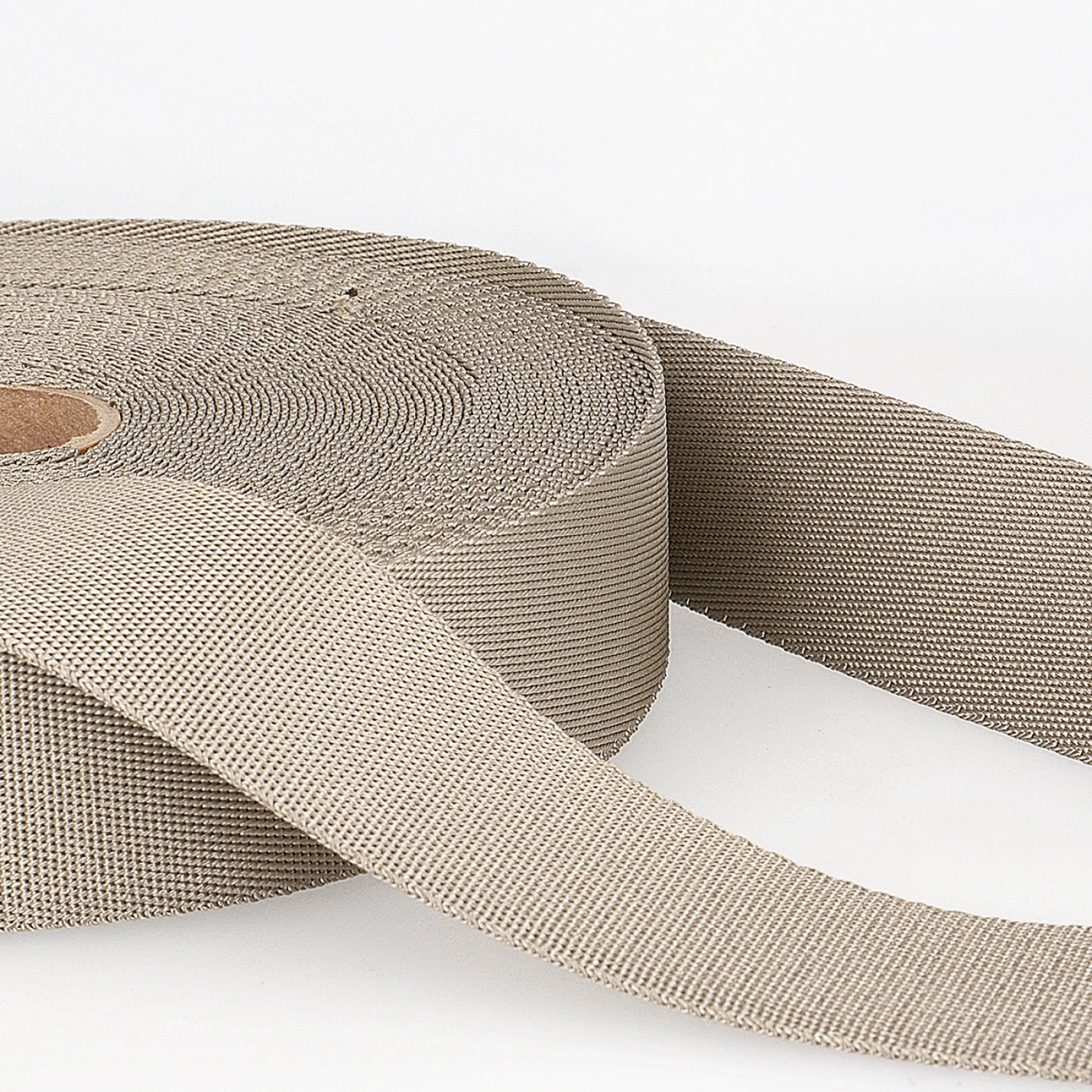 10mm Polyester Webbing Taupe - By the Yard