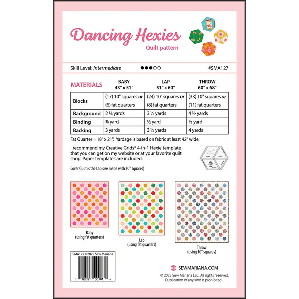 Dancing Hexies Quilt Pattern By Sew Mariana