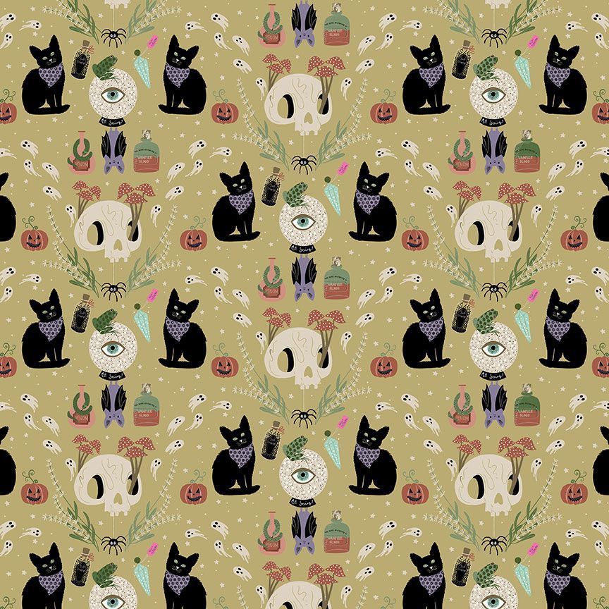 Dear Stella - Love At First Bite - Halloween If You Got It Haunt It Ghosts Skulls Black Cats - STELLA - D3485 HEMP