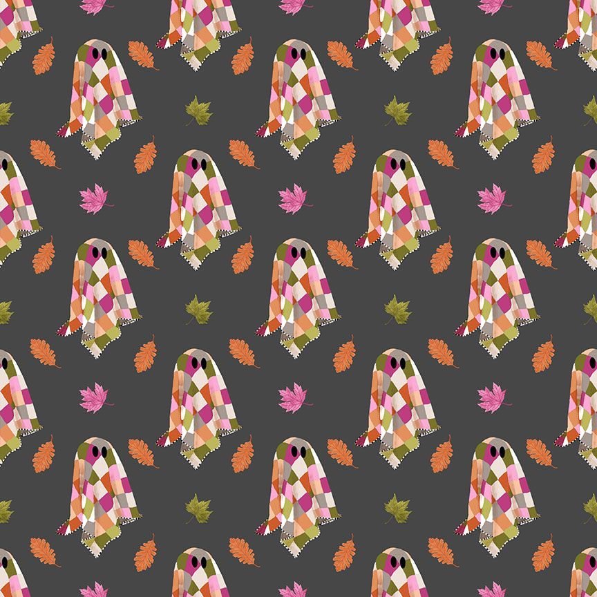 Dear Stella - Pammie Jane - Ghouls Night Out - Halloween Patchy Quilty Ghosts - STELLA - DPJ3392