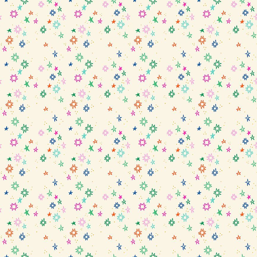 Dear Stella - Pammie Jane - Quiltstellation - Rainbow Quilt Stars Blender - STELLA - DPJ3675 ANDROMEDA
