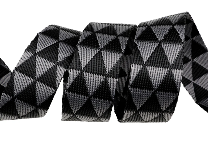 Tula Pink - Graywork Webbing - Kinda Shady Carbon - 1" - By The Yard