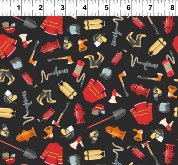 Preorder - Clothworks - Help Is On The Way ! - Firefighter Gear - Y5018-3 Black - Ships October 2026