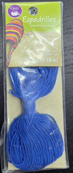 Dritz - Espadrilles - Creative Yarn For Shoemaking - Blue
