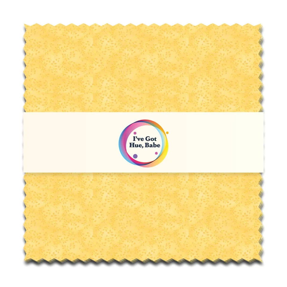 Studio E - I've Got Hue Babe - Sunny Side Up - Factory Cut 5" Squares Charm Pack