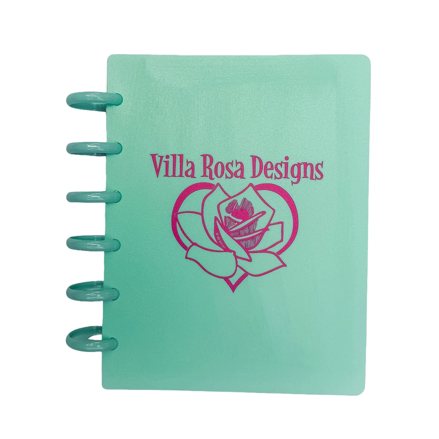 Villa Rosa Discbound Pattern Storage Binder - Teal WITH Logo
