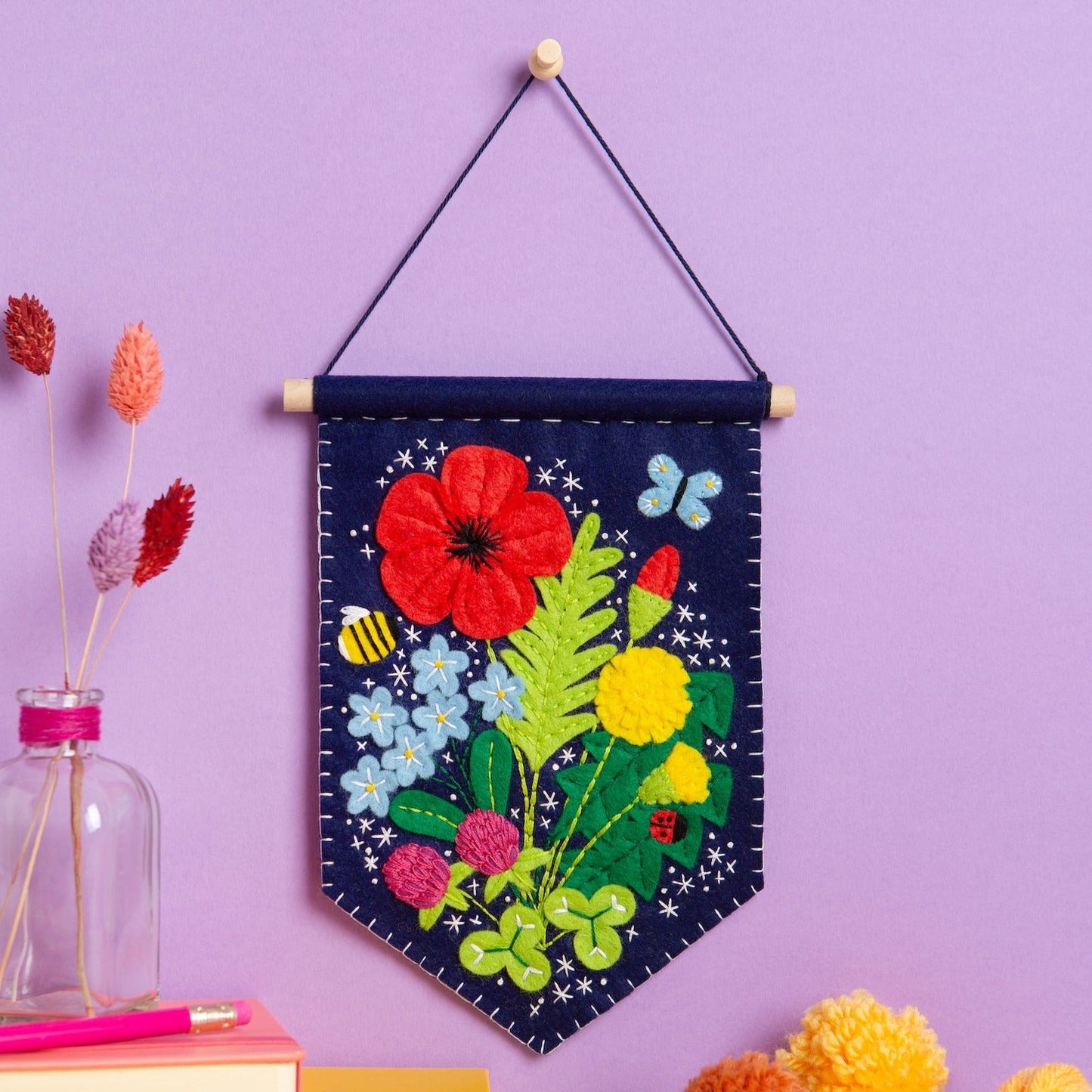 Hawthorn Handmade Wildflower Pennant Felt Craft Kit