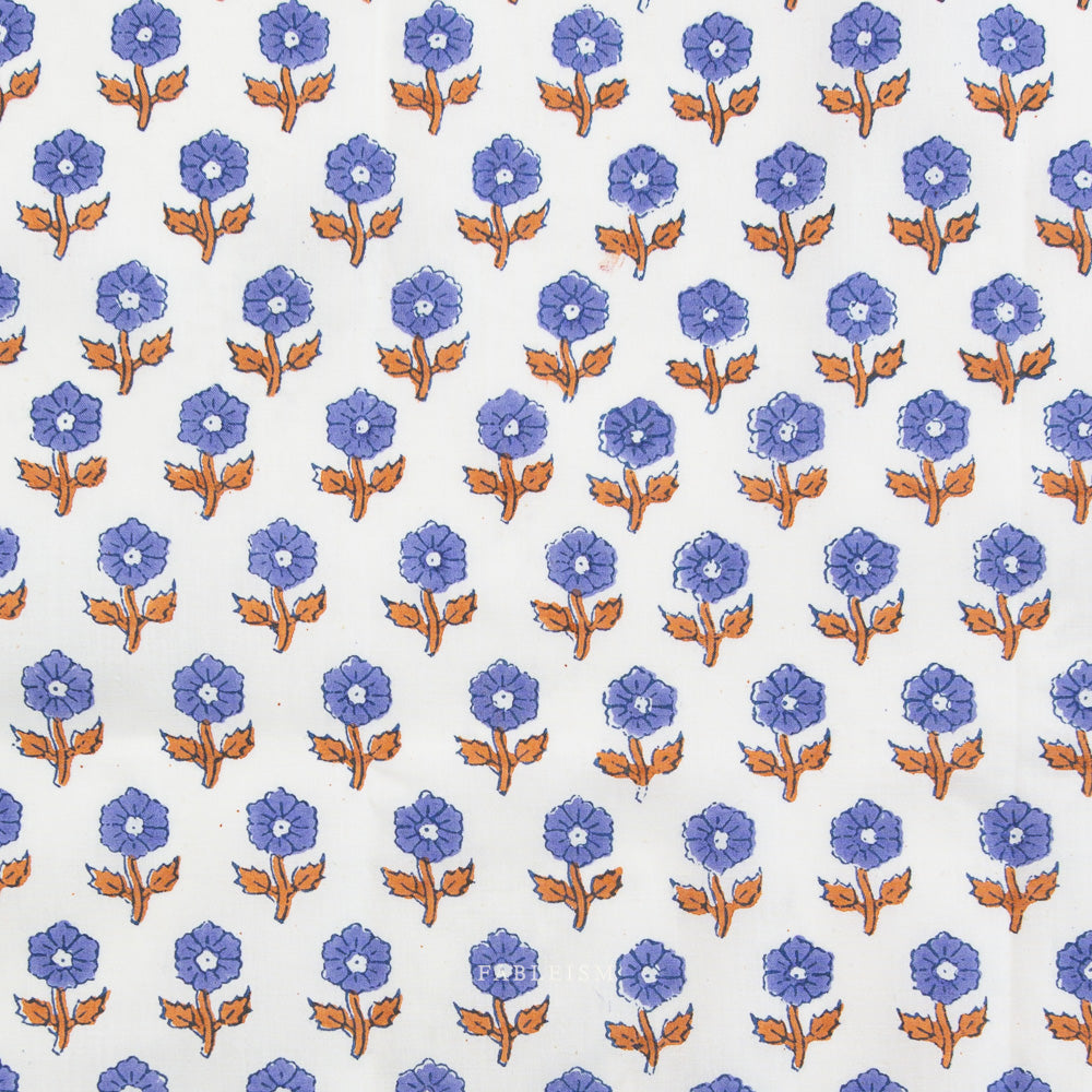 Preorder - Fableism - Indian Block Print - Flowerling Violet - BPCT-10-FWG-VIOLET - Ships May 2026