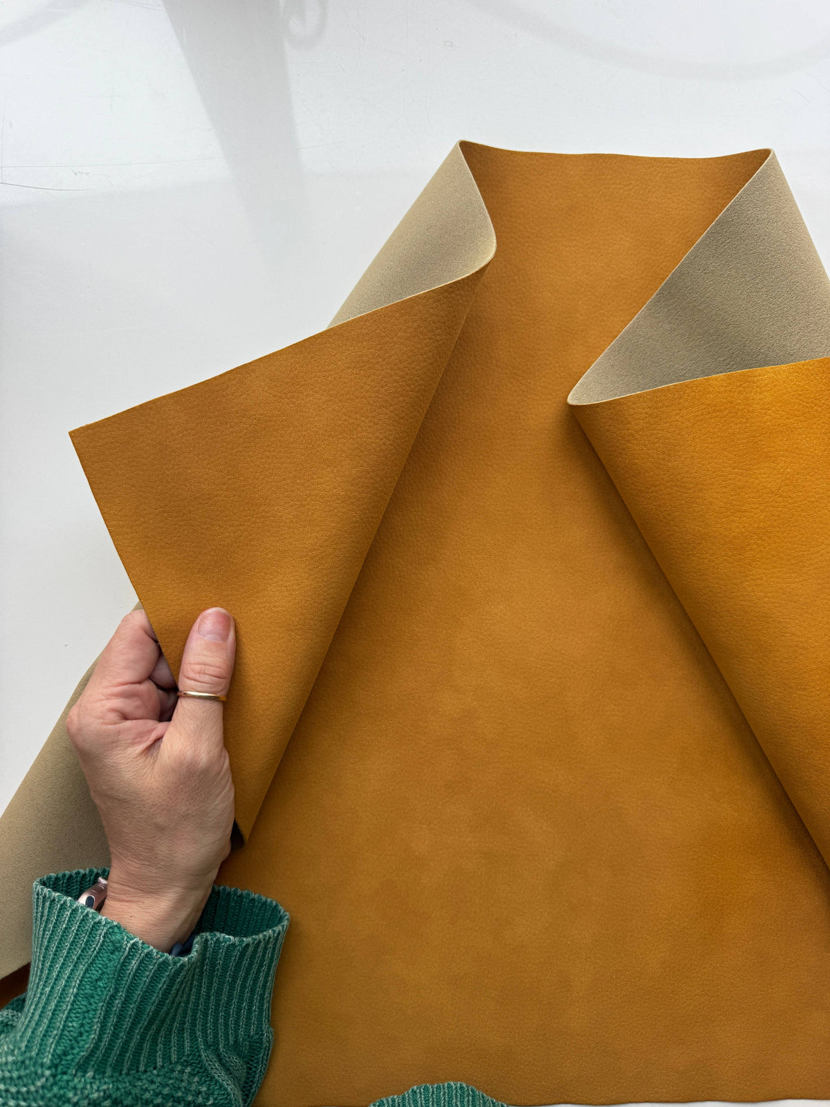 Sew Hungry Hippie - Mustard Faux Leather Roll for Bag Making