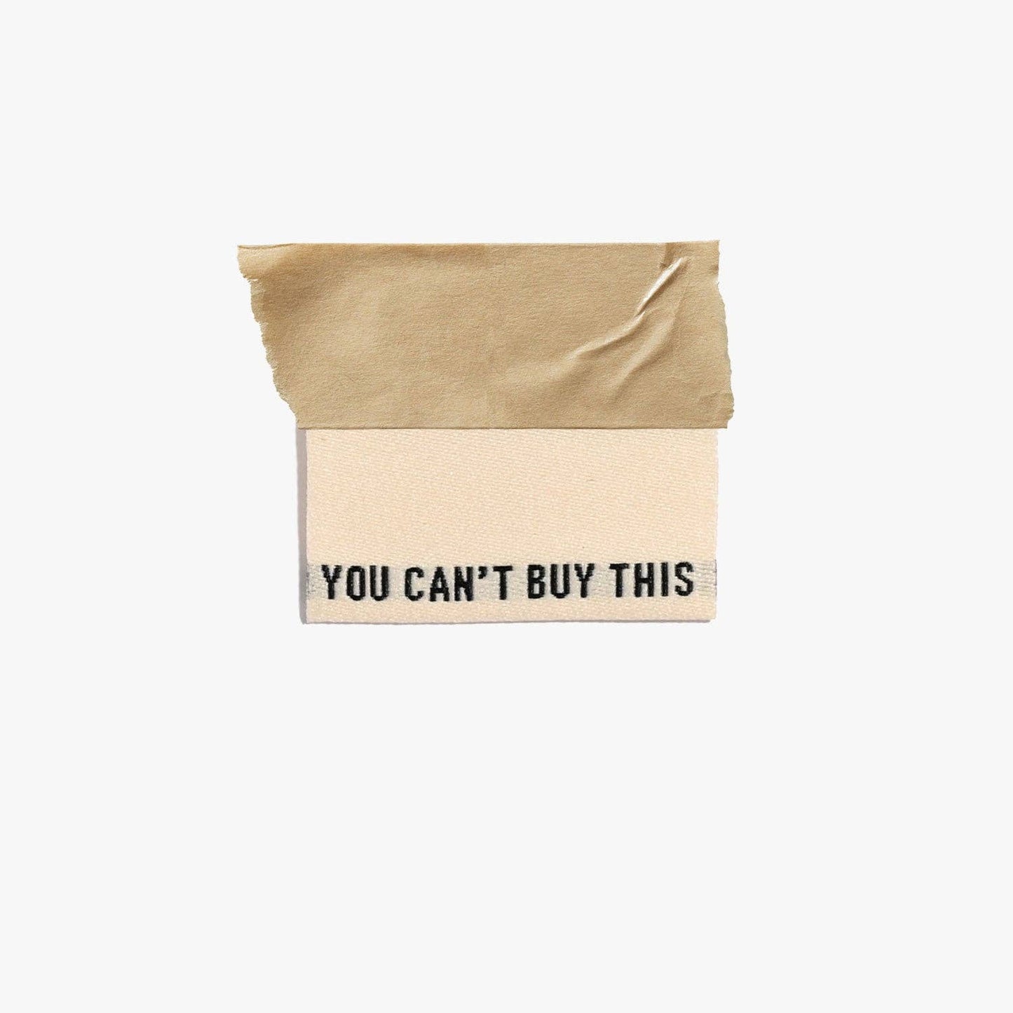Kylie and the Machine You Can't Buy This (Black/Cream) Woven Labels