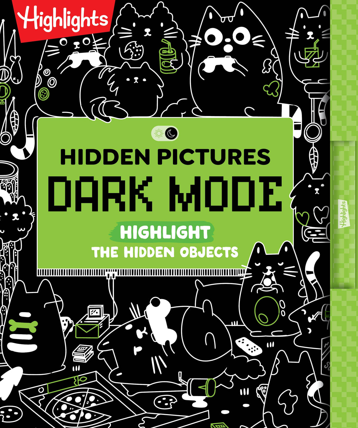 Hidden Pictures Dark Mode Puzzle Book By Highlights