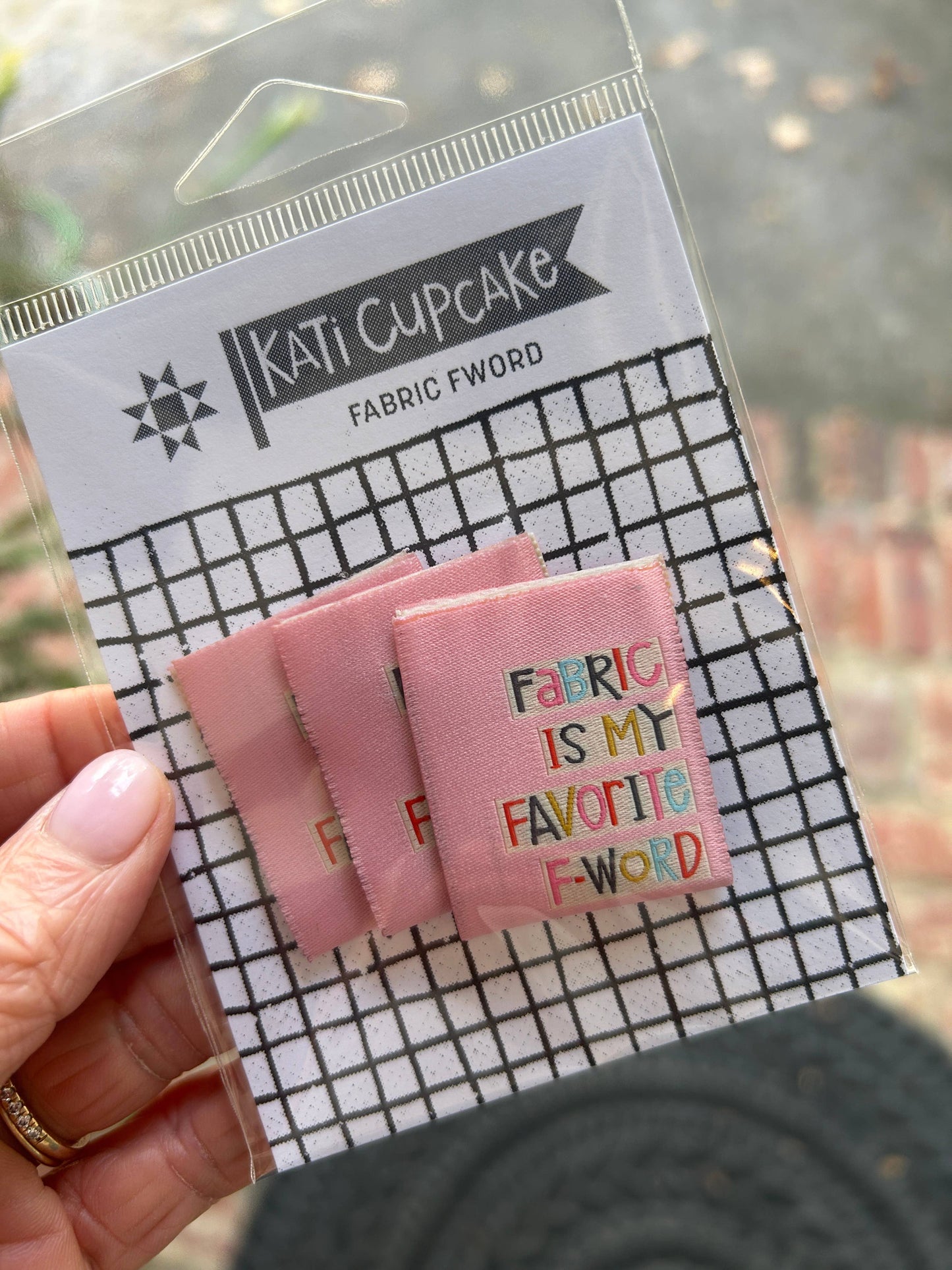 Kati Cupcake - Fabric F-Word - Designer Sewing Labels