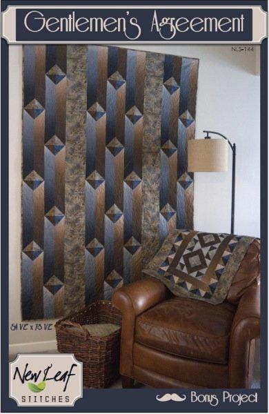 Gentlemen's Agreement Quilt Pattern By New Leaf Stitches
