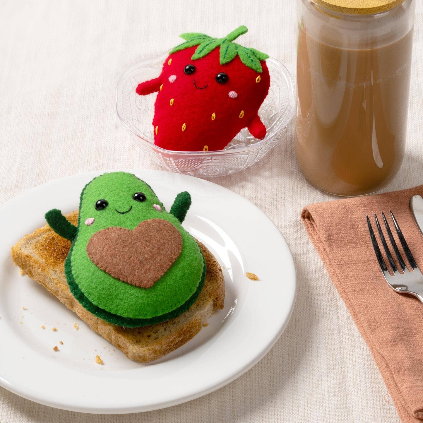 Bucilla ® Felties Kit - Super Foods Strawberry & Avocado