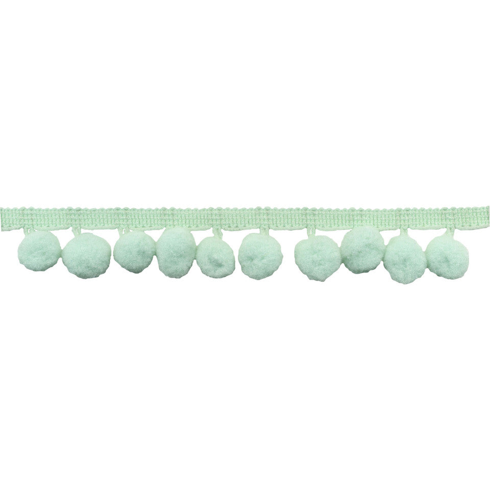 Galaxy Notions Pom Pom Fringe - Mint - 25mm - By The Yard
