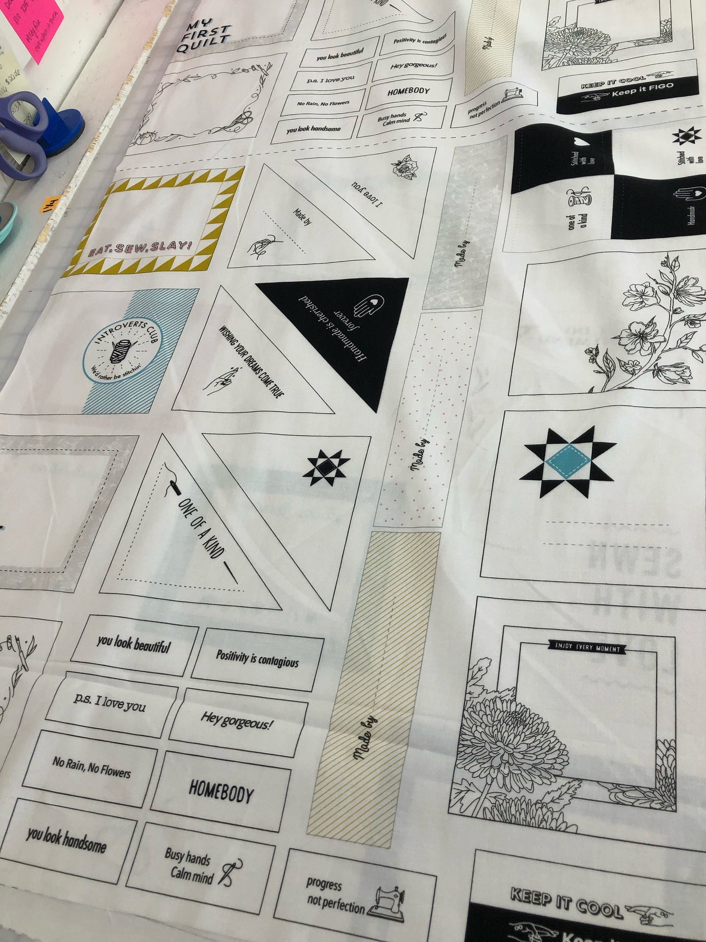 Figo Quilt Label Panel