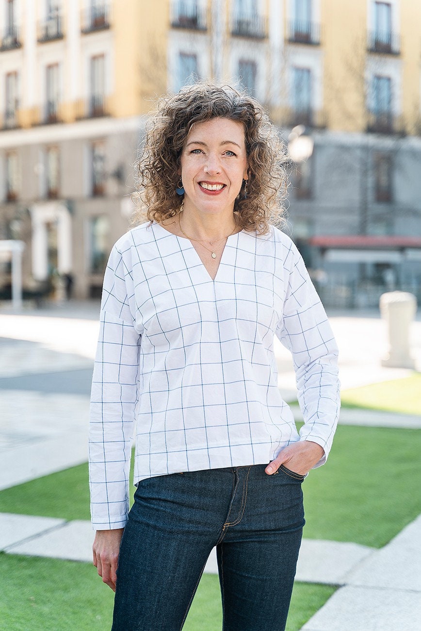 Verdun Woven T-Shirt Sewing pattern By Liesl + Co