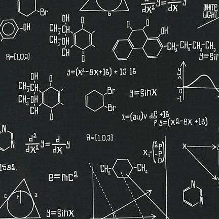 Robert Kaufman - AIB-14737-2 BLACK - Illustration Ink - Science Fair