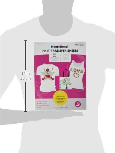 Heat N Bond Inkjet Transfer Sheets - 5 Sheet Pack