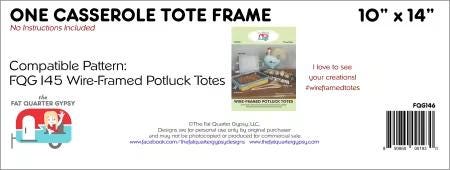 Casserole Tote Frame - Sew Organized Design