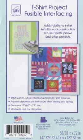 June Tailor - T-Shirt Quilt Fusible Interfacing 58"/60"x72"