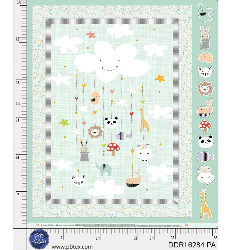 Preorder - P & B Textiles - Dream Drifters Collection - Turnowsky - Panel - DDRI 6284 PA - Expected Release February 2026