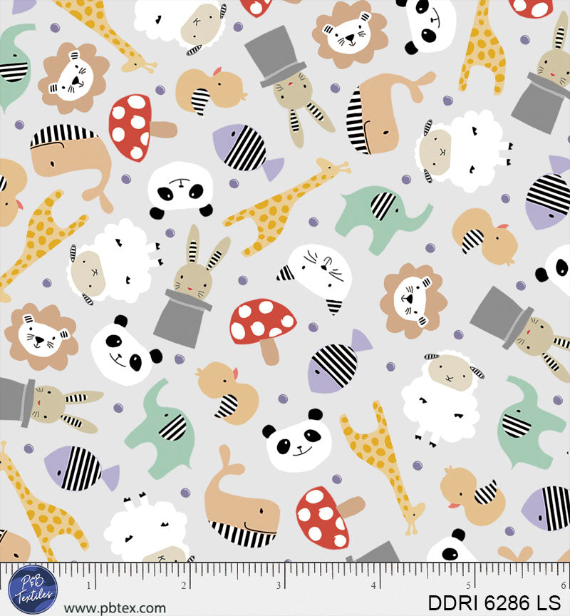 Preorder - P & B Textiles - Dream Drifters - Turnowsky - Baby Kids Animal Fabric - DDRI 6285 LS - Expected Release February 2026